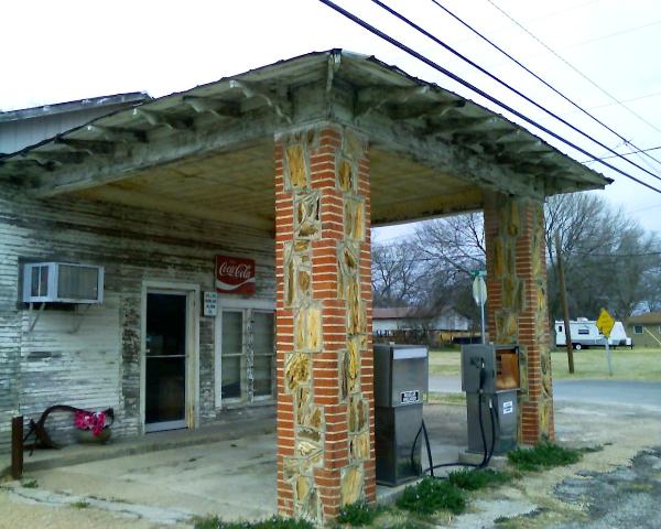 Old Gas Station, Walnut Springs, Texas, by John Cunyus