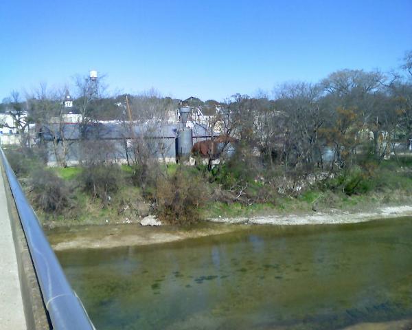 Downtown Glen Rose Across the Paluxy, Somervell County, Texas, by John Cunyus