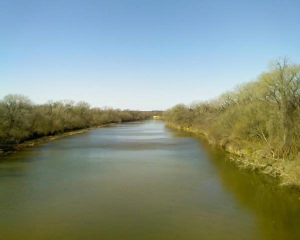 Brazos River, Looking South, Nemo, Somervell County, Texas