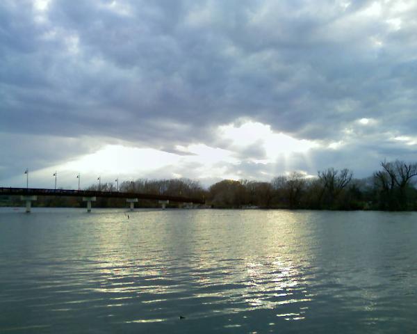 Light through Clouds, White Rock Lake, Dallas, Texas
