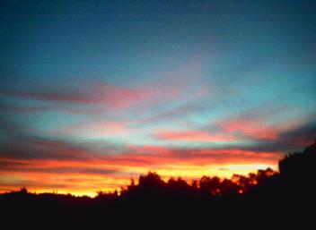 Sunset at the Fire Circle, by John Cunyus