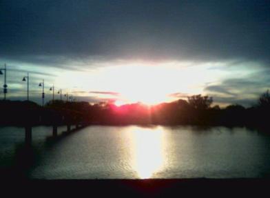 White Rock Sunset, by John Cunyus