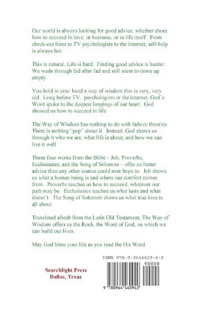 Way of Wisdom: Back of Cover